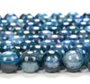 Green Blue Kyanite Gemstone Grade AA Round 5MM 6MM 7MM 8MM Loose Beads 7 inch Half Strand (D154)