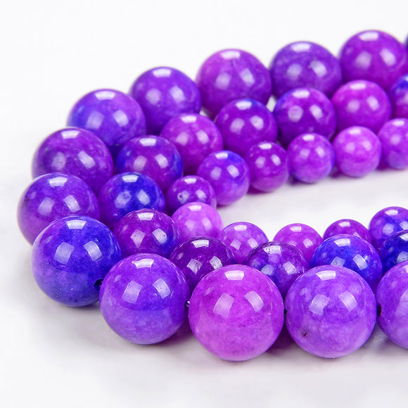 Purple Sugilite Quartz Gemstone Grade AAA Round 6MM 8MM 10MM Loose Beads (D43)