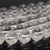 14mm White Rock Crystal Quartz Gemstone Grade AB Round Loose Beads 16 inch Full Strand (90187662-695)