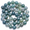 6mm Green Moss Agate Gemstone Green Round Loose Beads 15 inch Full Strand (80005870-M29)