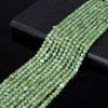 4MM Natural Green Apatite Gemstone Grade AAA Micro Faceted Square Cube Loose Beads (P24)