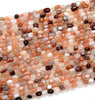 6-8MM Natural Sunstone Gemstone Pebble Nugget Loose Beads (D185)