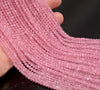 2MM Cat Eye Gemstone Rose Pink Micro Faceted Round Beads Grade AAA 14.5 inch Full Strand (80007181-A247)