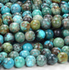 Natural Turquoise Gemstone Grade AA Round 6MM 7MM Loose Beads (D149)