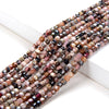 2MM Natural Argentina Rhodochrosite Gemstone Micro Faceted Diamond Cut Cube Loose Beads (P39)