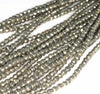 5mm Palazzo Iron Pyrite Gemstone Grade AA Faceted Round 5mm Loose Beads 15.5 inch Full Strand (90186231-137)