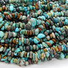 6-8MM Natural Turquoise Gemstone Pebble Nugget Chip Loose Beads (D186)