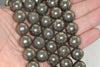 14mm Rough Pyrite Gemstone Grade AB Round Loose Beads 16 inch Full Strand (90187376-719B)