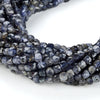 5MM Natural Iolite Gemstone Grade AA Micro Faceted Square Cube Loose Beads (P24)