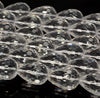 25X18mm White Rock Crystal Quartz Gemstone Grade AAA Faceted Teardrop Loose Beads 8 inch Half Strand (90187610-700)