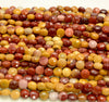 6x4MM Mookiate Gemstone Micro Faceted Flat Round Button 15 Inch Full Strand  (80007275-A252)