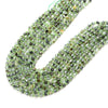 6MM Prehnite Gemstone Faceted Prism Double Point Cut Loose Beads (D112)