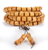 8x8MM 108PCS Golden Sandalwood Grade AAA Prayer Buddha Mala Meditation Beads Barrel Drum Loose Beads BULK LOT (80008712-D85)