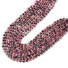 6MM Flower Rhodonite Gemstone Grade AA Faceted Prism Double Point Cut Loose Beads (D111)