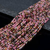 2MM Natural Tourmaline Gemstone Grade AA Micro Faceted Round Loose Beads 15.5 inch Full Strand (80008867-P13)