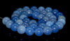 10mm Aqua Blue Jade Gemstone Round Loose Beads 7.5 inch Half Strand (90187800-712B)