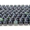 Natural Black Nephrite Jade Gemstone Round 6MM 8MM 10MM Loose Beads (A294)