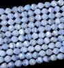 Natural Chalcedony Blue Lace Agate Gemstone Grade A Star Cut Faceted 5MM 7MM Loose Beads (D140)