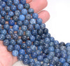 6mm South Africa Dumortierite Light Blue Gemstone Grade AAA Blue Round 6mm Loose Beads 15 inch Full Strand (80004628-115)