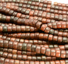 8x5mm Brown Rosewood Prayer Buddha Mala Meditation Beads Rondelle Beads 16 inch BULK LOT (80007422-A262)