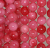 12mm Cherry Red Jade Gemstone Round Loose Beads 8 inch Half Strand (90187801-712B)