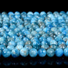 6MM Ocean Blue Natural Apatite Gemstone Grade AA Micro Faceted Round Loose Beads 15 inch Full Strand (80009016-P13)