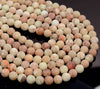 6mm Matte White Brown Imperial Jasper Gemstone Grade Aaa Round Loose Beads 16 inch Full Strand (80007391-A259)