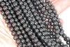 4mm Noir Black Hematite Gemstone Black Round Loose Beads 16 inch Full Strand (90147904-147)