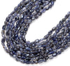 6-8MM Natural Iolite Gemstone Pebble Nugget Loose Beads (D185)