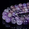 Chevron Flower Amethyst Gemstone Round 4MM 6MM 8MM 10MM Loose Beads (D11)