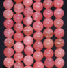 Rhodochrosite Jasper Gemstone Round 10mm Loose Beads (455)