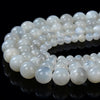 Natural Flash Milky White Moonstone Gemstone Grade AA Round 5MM 6MM 8MM 9MM 10MM 11MM 12MM Loose Beads (D138)