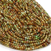 4MM Natural Green Garnet Gemstone Grade AA Micro Faceted Round Loose Beads 15 inch Full Strand (80009118-P14)