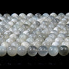 Rare Silver White Moonstone Gemstone Grade AAA Round 5MM 6MM 7MM 8MM 9MM 10MM Loose Beads (D90)