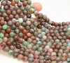 Green Brown Portuguese Agate Gemstone Grade AAA Round 6mm 8mm 10mm 12mm Loose Beads (A266)