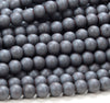 Matte Hematite Gemstone Round 2MM 3MM 4MM 6MM 8MM 10MM Loose Beads 15 inch Full Strand (D244)