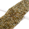 4MM Brown Labradorite Gemstone Micro Faceted Round Loose Beads 15 inch Full Strand (80009120-P14)