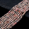 5MM Argentina Rhodochrosite Gemstone Grade A Micro Faceted Round Loose Beads 15 inch Full Strand (80009280-P25)