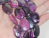 25X15mm Purple Sugilite Jasper Gemstone Grade A Oval Loose Beads 8 inch Half Strand (90187984-673)