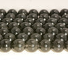 Black Rutilated Quartz Gemstone Grade AAA Round 8mm Loose Beads (A260)