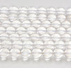 5mm White Rock Crystal Quartz Gemstone Grade A Round Loose Beads 15.5 inch Full Strand (90187691-692)