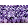 Natural Violet Purple Lepidolite Gemstone Round 4MM 6MM 8MM 10MM Loose Beads (A298)