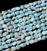 8-15MM Natural Larimar Gemstone Pebble Nugget Loose Beads (D186)