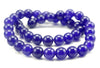 10mm Purple Jade Gemstone Round Loose Beads 15.5 inch Full Strand (90187396-722B)