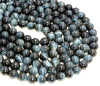 8mm Natural Blue Tiger Eye Gemstone Grade AAA Round Loose Beads 15.5 inch Full Strand (80007395-A260)