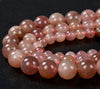 Natural Strawberry Quartz Gemstone Grade A Round 6MM 8MM 10MM Loose Beads (D131)