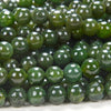 Natural Canadian Nephrite Jade Gemstone Grade AAA Round 3MM 4MM 5MM 6MM 7MM 8MM 9MM 10MM 11MM 12MM 13MM 15MM Loose Beads (D153 D154)