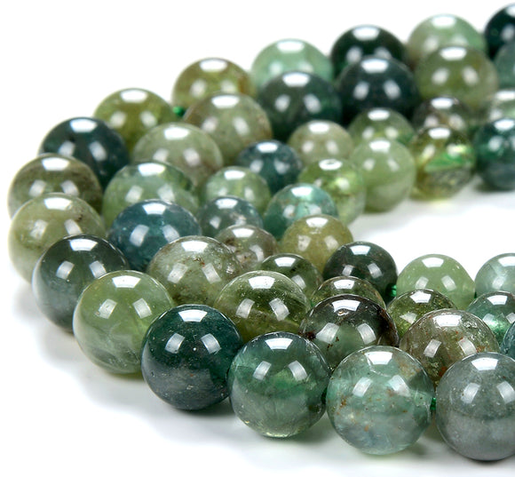 Rare Natural Apatite Green Blue Gemstone Grade AAA Round 6MM 7MM 8MM Loose Beads (D289)