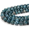 Natural Apatite Deep Blue Green Gemstone Grade Round 4MM 5MM 6MM 7MM 8MM Loose Beads (D119)