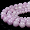 Natural Kunzite Gemstone Grade AAA Round 7MM 8MM 9MM 10MM 11MM 12MM 13MM 14MM Loose Beads (D325)